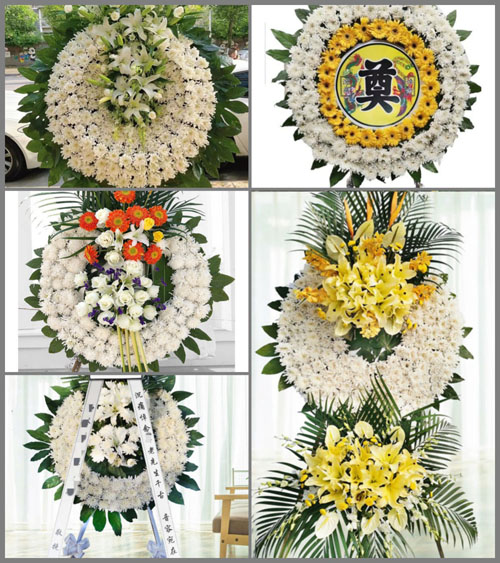 四川成都大邑县王泗镇福田村花圈速递